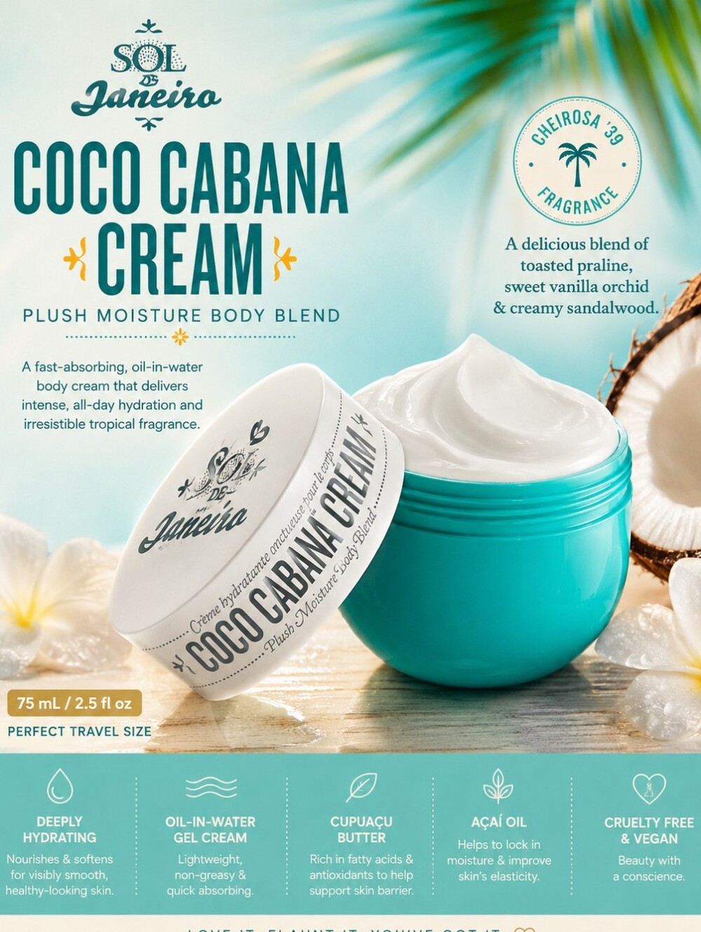 Sol de Janeiro Coco Cabana Cream (75 mL / 2.5 fl oz)